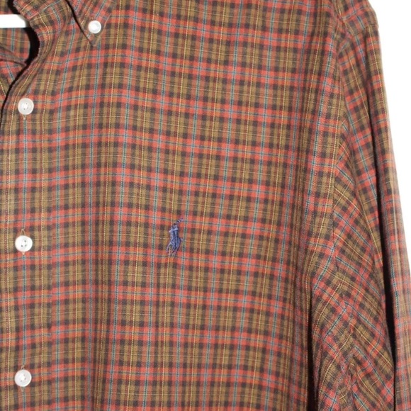 Men's Ralph Lauren Blue Label Plaid Classic Fit Shirt  Pony Size: XL Mutli Color - Picture 4 of 5